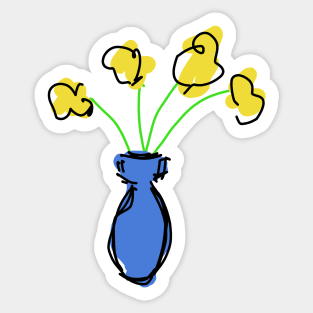 Vase of Flowers Sticker